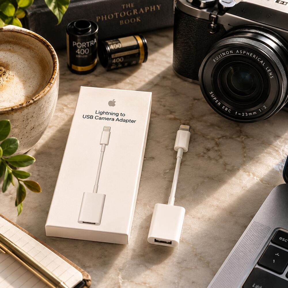 Apple Lightning to USB Camera Adapter Genuine OEM White MD821AM/A
